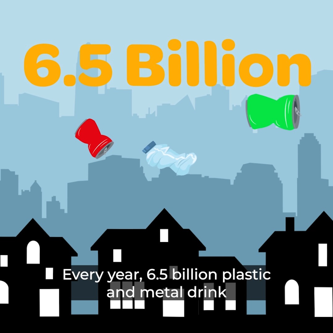 Let’s end the throwaway society! From October 2027, consumers will get their money back on returned plastic bottles and cans with a new Deposit Return Scheme. Together we can cut littering, protect wildlife, and boost recycling. Read more: