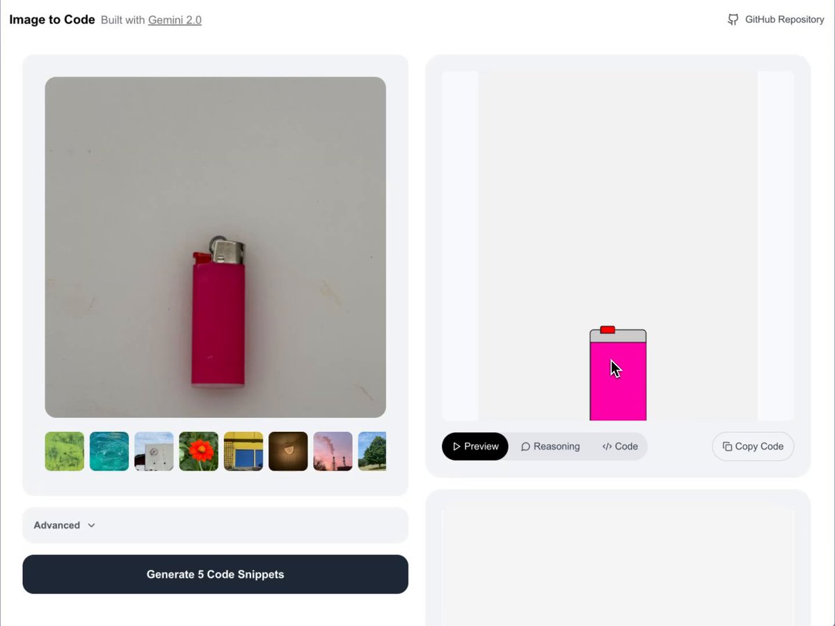See Gemini 2.0's creative coding abilities! Watch how it can mimic an object's behavior in this demo by Trudy Painter ↓