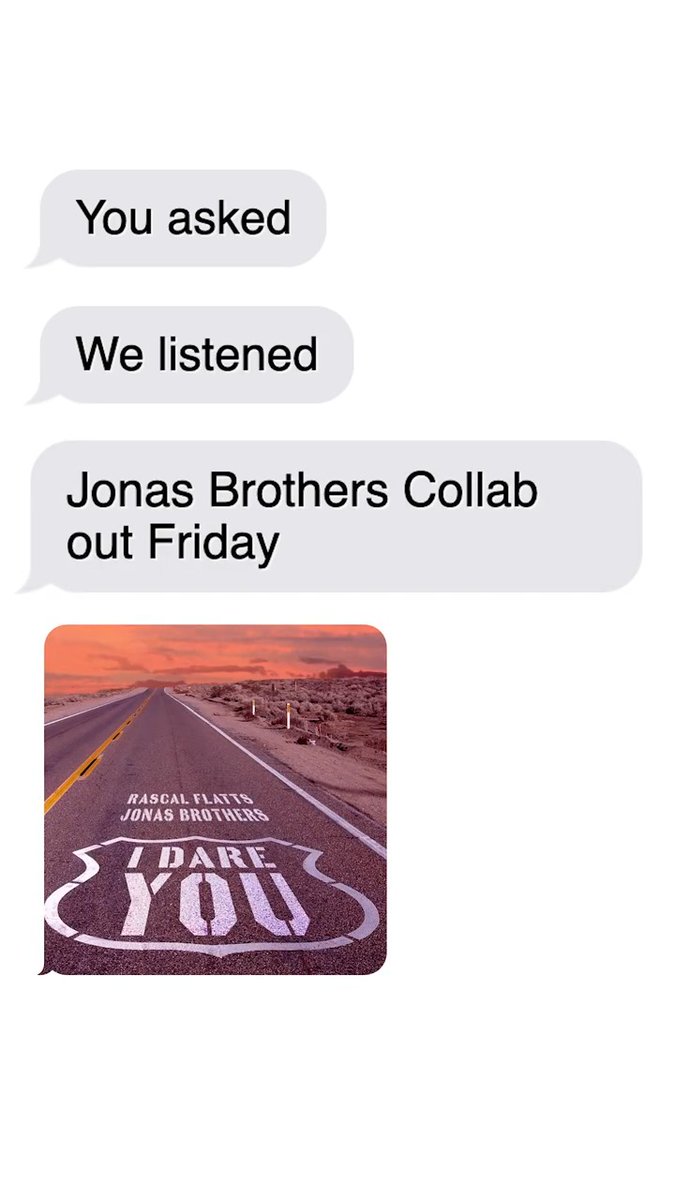 New collab with Jonas Brothers coming your way!! Can't wait for you to hear "I Dare You" THIS Friday! Pre-save now: