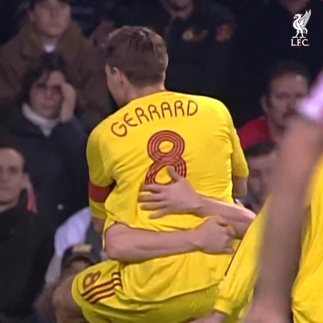 Gerrard on target at PSV in '07 💥 #UCL