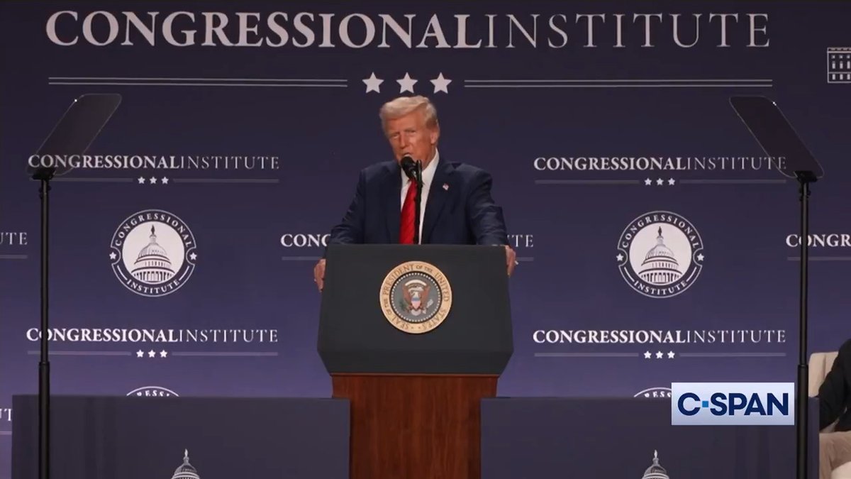 Pres. Trump: "Instead of taxing our citizens to enrich foreign nations, we should be tariffing and taxing foreign nations to enrich our citizens...Under the American first economic model, tariffs on other countries go up, taxes on American workers and businesses will come down."