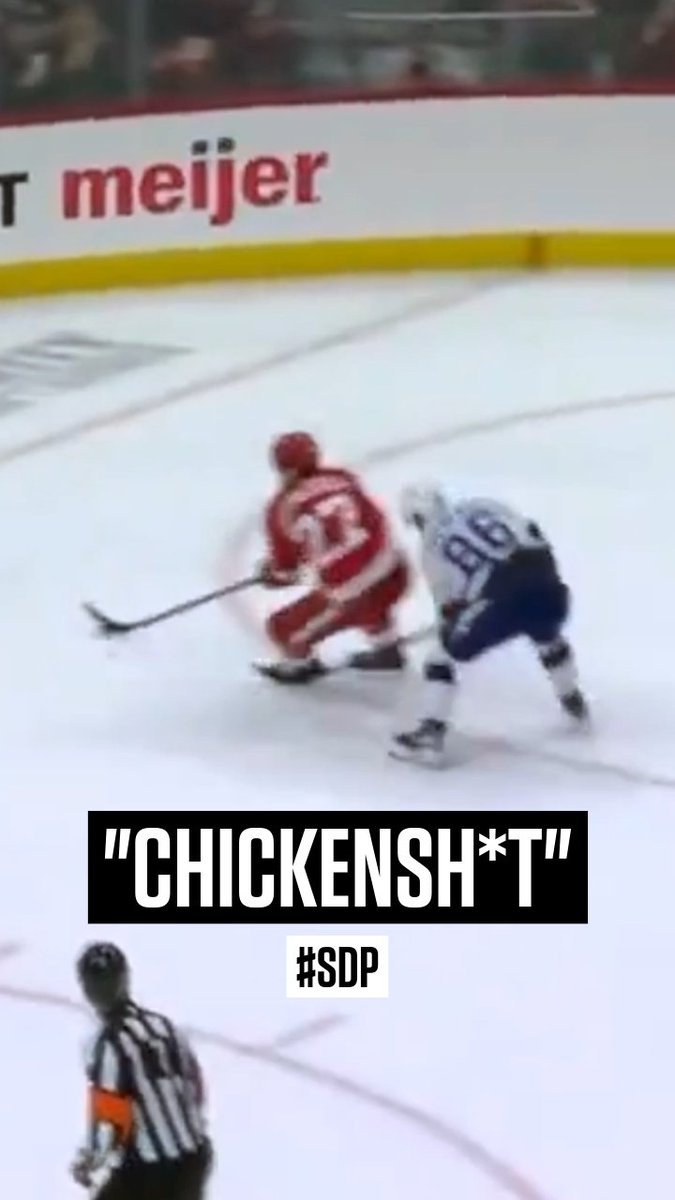 Steve goes in on Nikita Kucherov for his dirty trip on Detroit's Michael Rasmussen. 👀 #SDP #GoBolts #LGRW