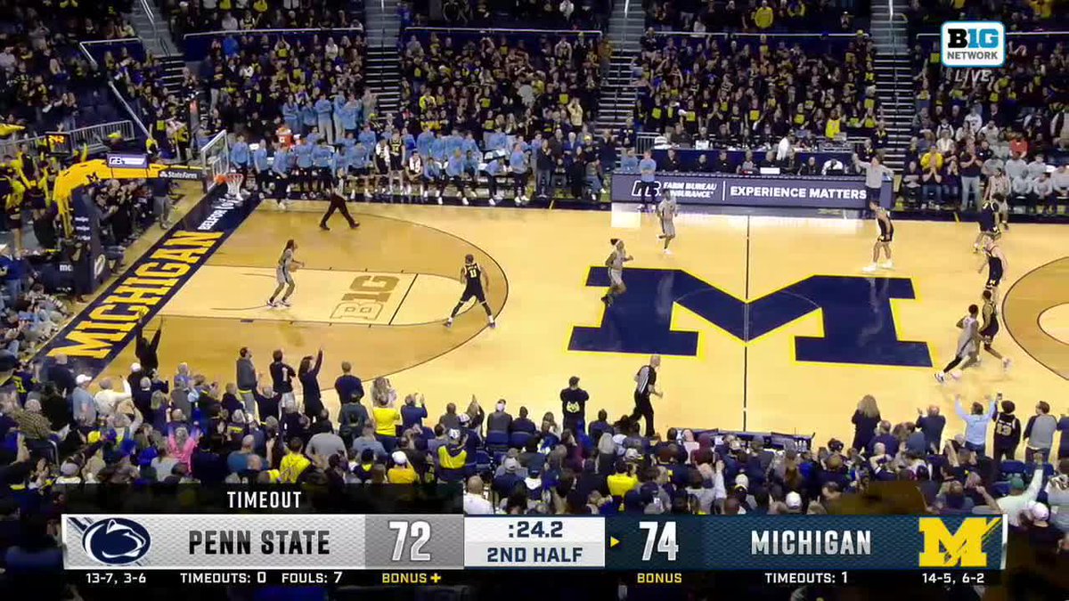 Haven't seen Crisler like this in a minute...so much fun when it's rockin'
