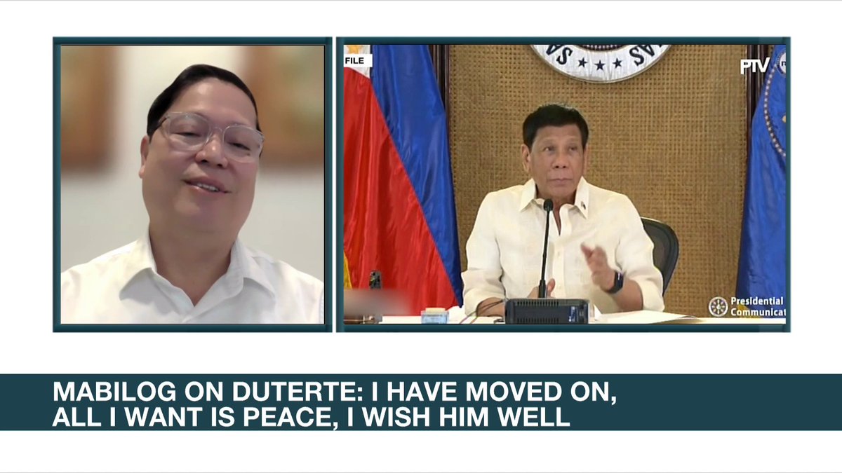 'I FORGIVE HIM' Former Iloilo City Mayor Jed Mabilog says he has moved on and forgiven ex-President Rodrigo Duterte, who accused him of links to illegal drug trade, forcing him into exile for years. #ANCHeadstart Related story: