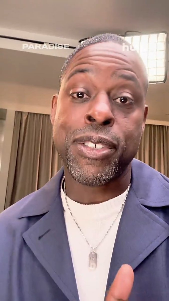 Sterling K. Brown interrupting your feed to let you know… PARADISE is now streaming on Hulu. New episodes Tuesdays. #ParadiseHulu🇺🇸
