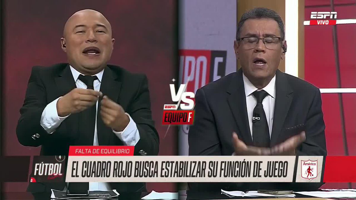 #ESPNEquipoFColombia | Los que más saben de fútbol ¡Se CALENTÓ el debate entre Jorge Bermudez y Francisco J. Velez. FUTBOL TOTAL! América de Cali suscitó el cruce entre los panelistas: ¿Fue un equipo desequilibrado en su debut? ▶️ No te pierdas EQUIPO F por #DisneyPlus