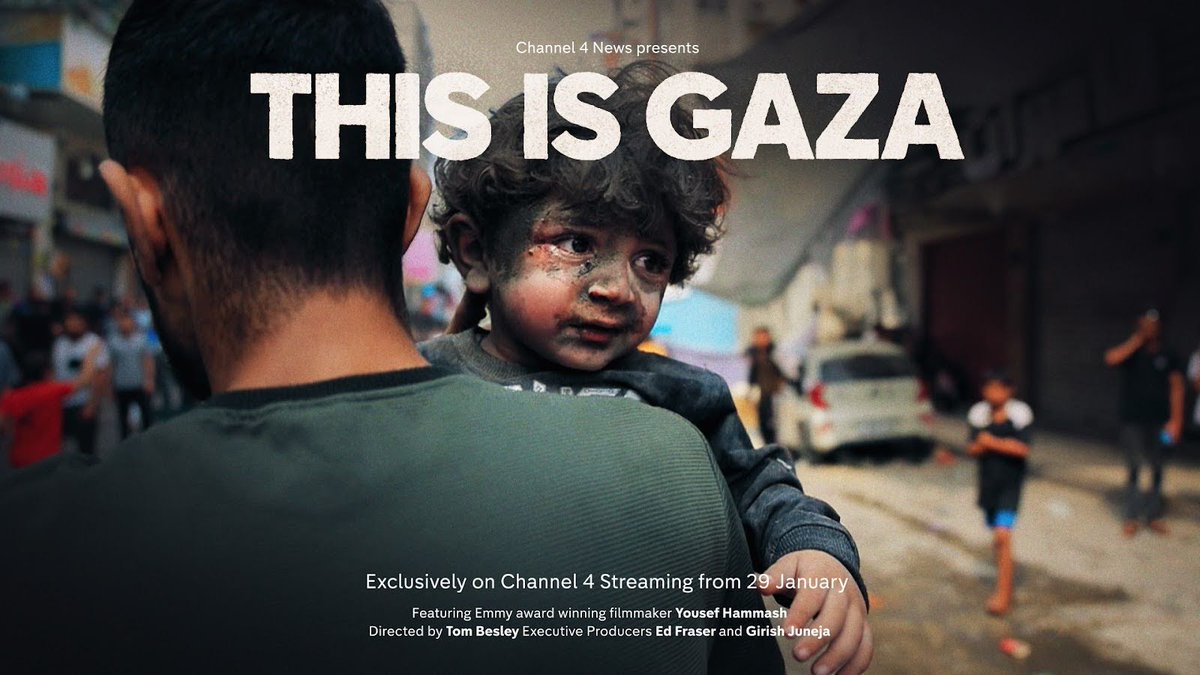 “This war is like nothing Gaza has experienced before - it’s hell on earth”. ‘This is Gaza’ is the searing new documentary from Channel 4 News, featuring the Emmy-winning work of filmmaker Yousef D. Hammash. UK release tomorrow at 9pm on Channel 4 Streaming.