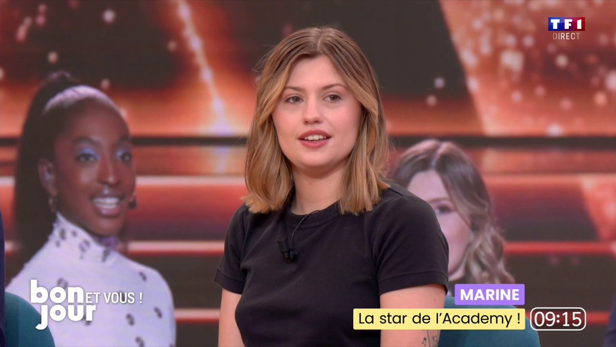 "Ce n'était pas facile (...) Le rêve était déjà accompli quand j'ai su que j'étais prise" : Marine, gagnante de la Star Academy dans #BonjourLaMatinaleTF1