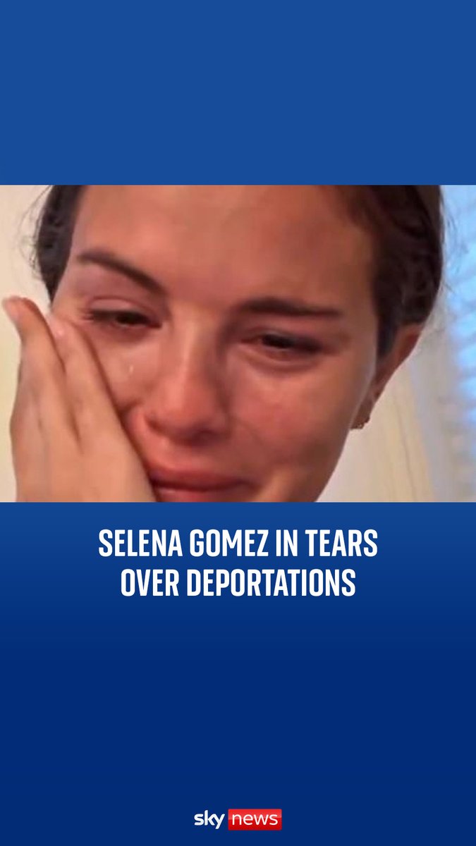 Selena Gomez posted an emotional video on her Instagram, breaking down in tears over Donald Trump's deportation policies