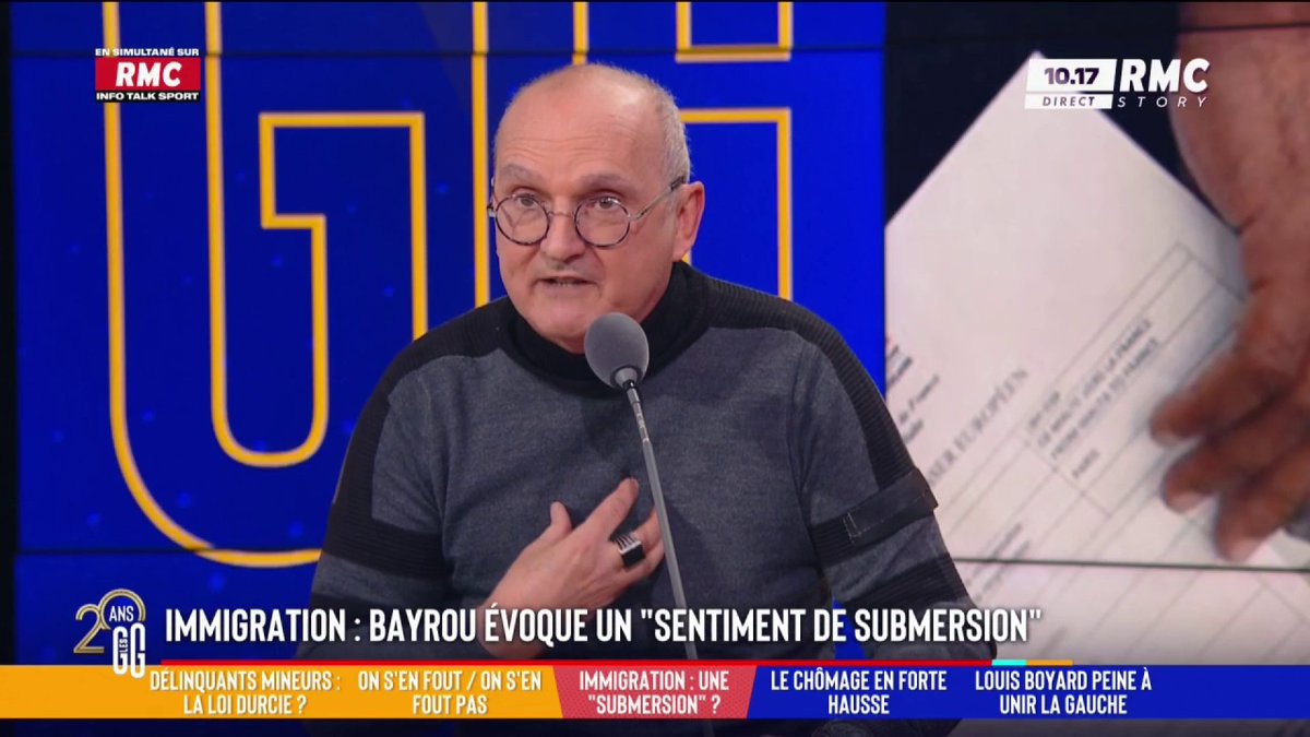 🤔 Immigration : François Bayrou évoque un "sentiment de submersion" 🗣️ Le coup de gueule de Dr Jérôme Marty : "L'immense majorité des Maghrébins et des Africains s'intègrent. Il y a une immigration réussie, il faut en parler." #GGRMC
