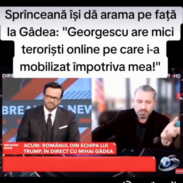Guys I think he is talking about us 😂 This is Dragoș Sprînceană who at the beginning acted as a supporter of Georgescu which gained him popularity in Romania, then he backstabbed us and announced his own candidacy Now he is crying at CNN the major propaganda network in Romania