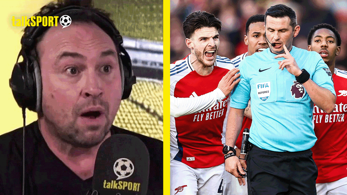 "It's a dangerous challenge." ❌ "Definitely not the worst decision you've ever seen." 🤷♂️ Jason Cundy DEFENDS Michael Oliver's decision to send off Lewis-Skelly!