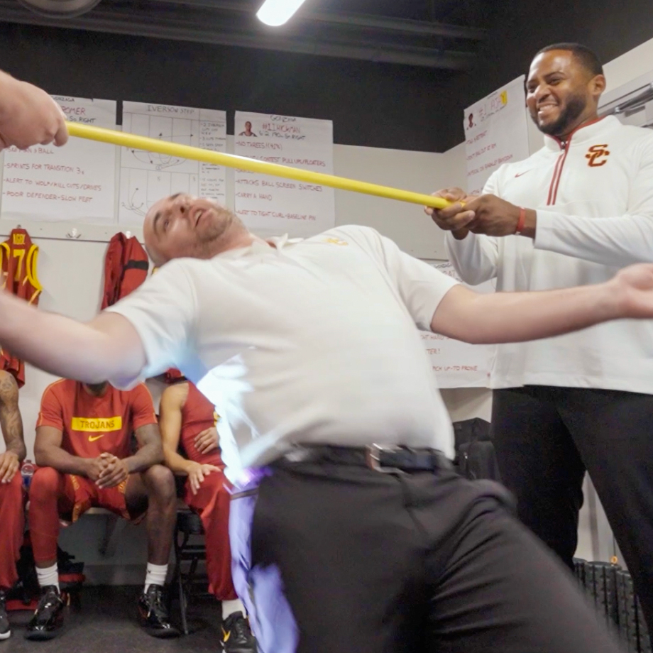 This is a really interesting concept Keeping your players out of “limbo” This means they aren’t crashing the offensive glass but they aren’t getting back Should be tracked (Via USC Men's Basketball 🎥)