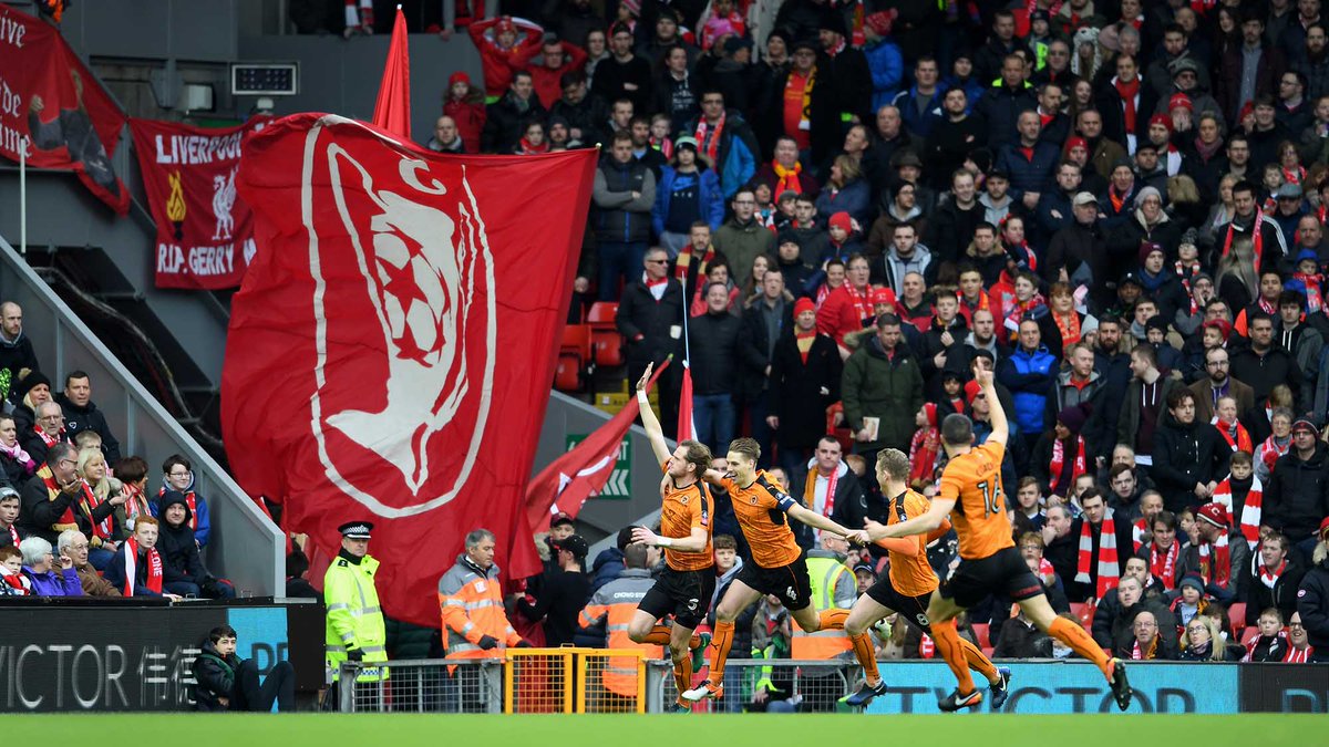 🗓️ On this day in 2017, Wolves pulled off an FA Cup shock beating Liverpool 2-1 with goals from Richard Stearman and Andreas Weimann! ⚽️ #WWFC | #Wolves