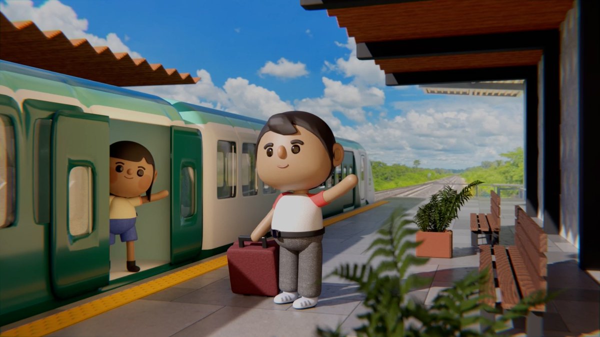 Nuevo intro de la Mañanera del Pueblo: la ruta en 3D del Tren Maya. Conectamos las extraordinarias culturas de antes y de hoy con los paisajes únicos del sureste mexicano.