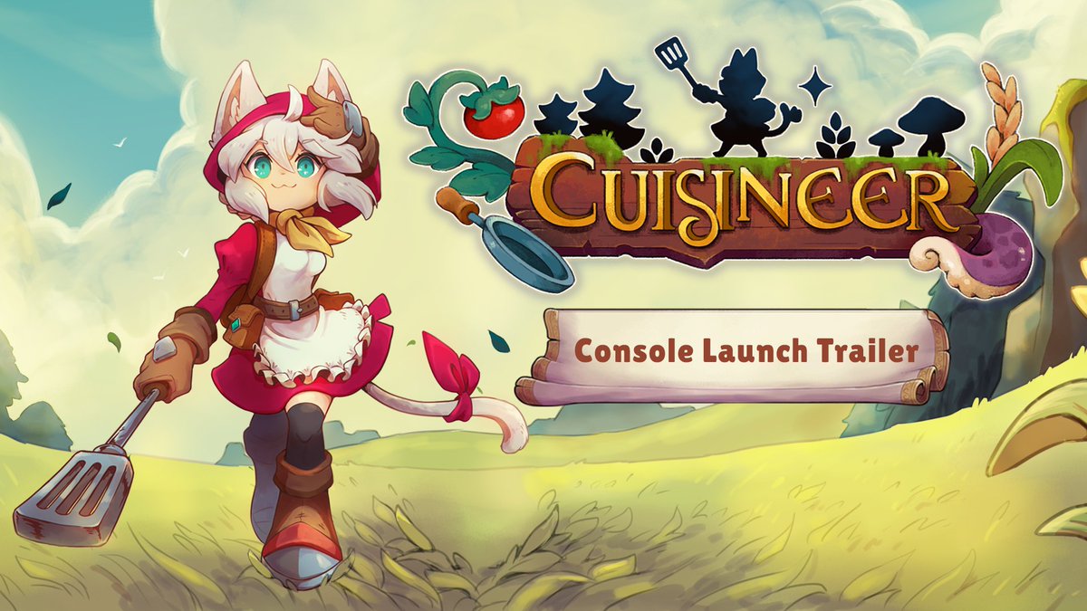 Experience a dungeon-diving world full of new flavors in #Cuisineer—available now on Nintendo Switch, PlayStation 5, and Xbox X|S! 🍳 Save the family restaurant as Pom, with new outfits, weapons, year-round festivals, and plenty more to discover in the town of Paell!