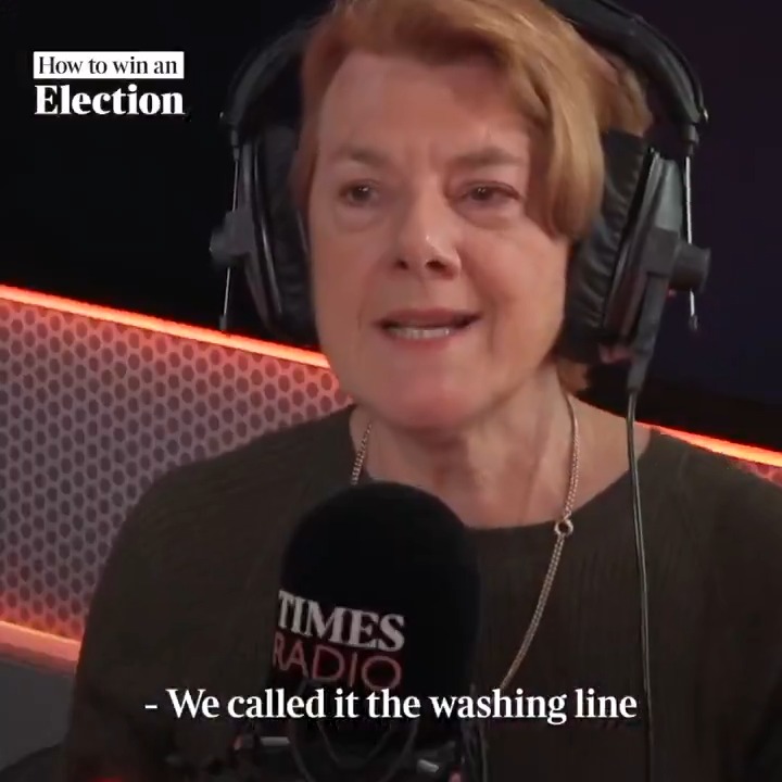 “You've got to avoid being all washing line and no washing." Sally Morgan, one of Tony Blair's closest advisers, explains why Downing Street needs a "washing line". 🗳️ How To Win An Election 🎧 @HugoRifkind | Daniel Finkelstein | @PollyMackenzie