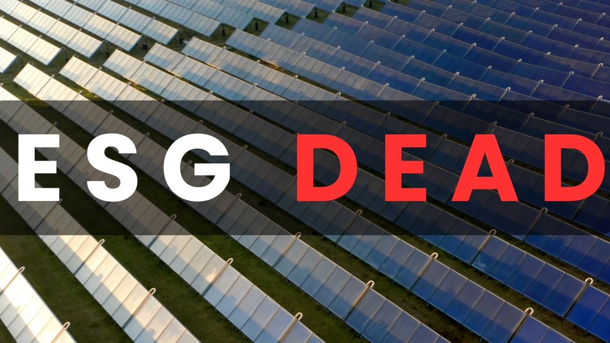 Is ESG Dead?