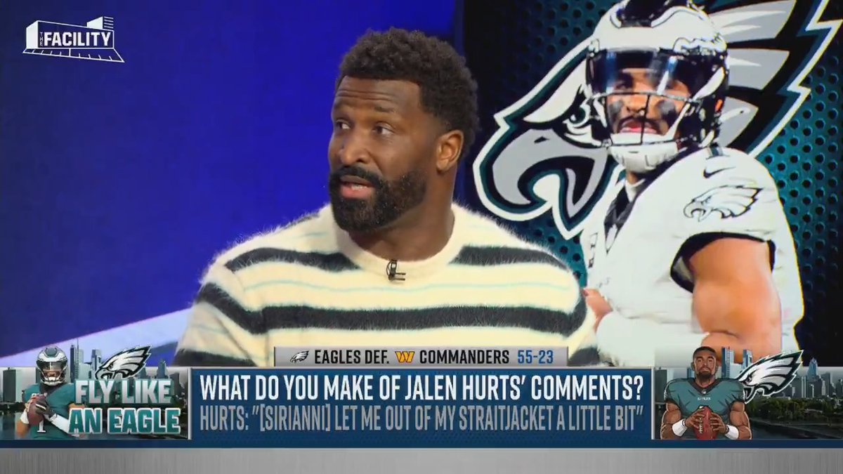 .James Jones does not hold back after Jalen Hurts' "straitjacket" comments: "That’s weak. You've been playing weak. You've been bailed out by this team."