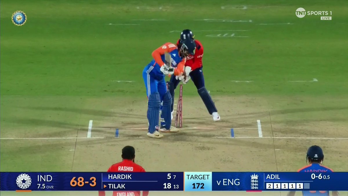 OH. MY. WORD. Adil Rashid at his absolute best 🐐 📺 Watch #INDvENG on TNT Sports &amp; discovery+ UK