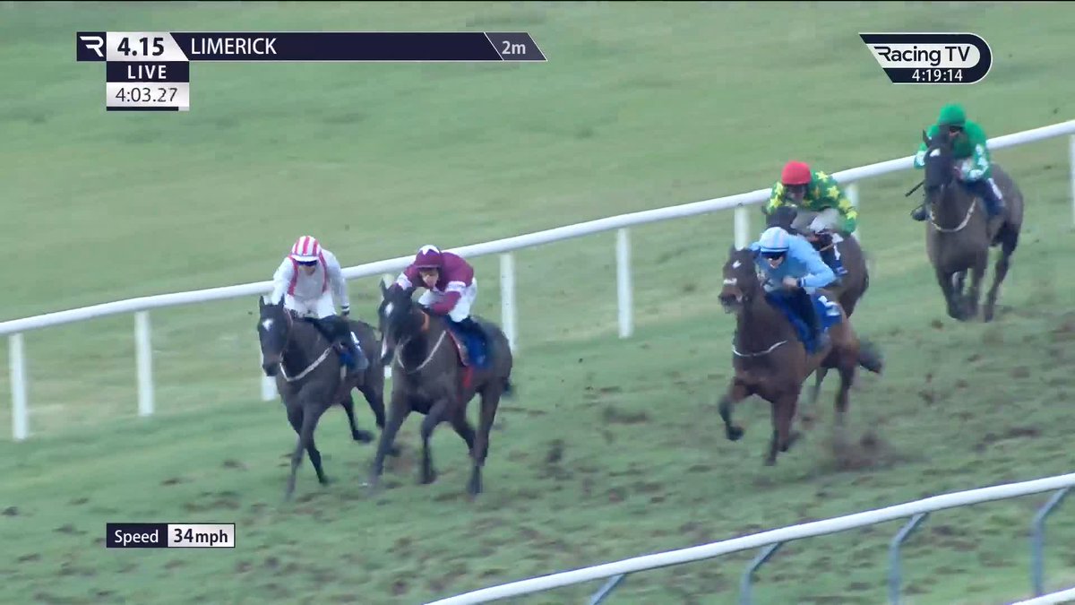 Job done ๐ฅ ๐๐จ๐๐ ๐๐ฑ๐ข๐ฅ๐ improves with every stride up the run-in to land the Irish Stallion Farms bumper Limerick Races for Gordon Elliott and Josh Williamson Captain Cody won this two years ago before finishing sixth in the Champion Bumper CheltenhamRacecourse