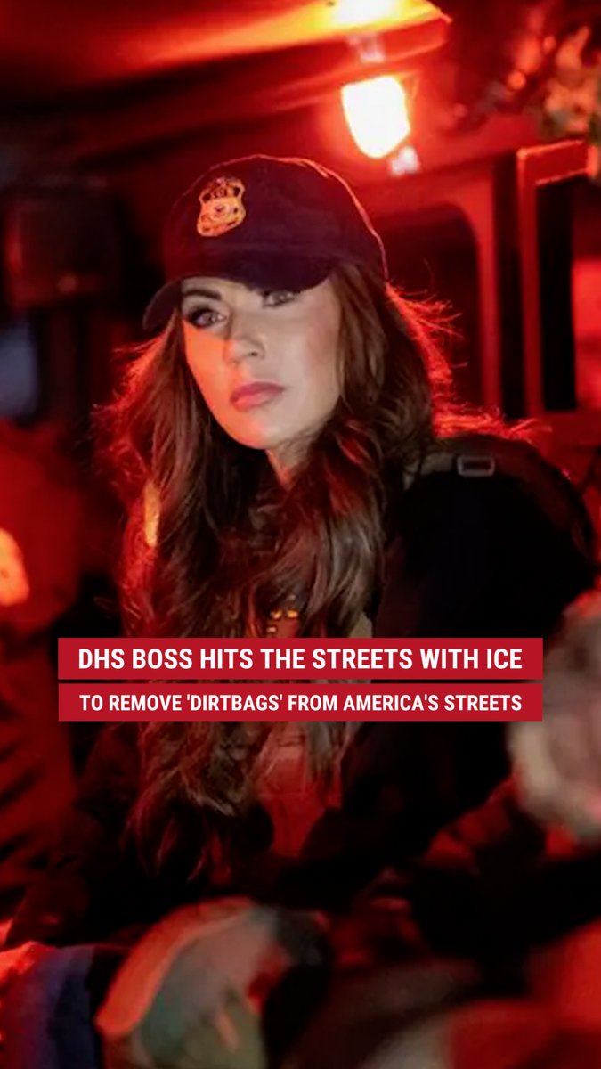 'DIRTBAG': Trump admin’s DHS boss Kristi Noem isn’t staying behind a desk — she’s on the front lines, joining an immigration raid as officers nabbed what she called a “dirtbag” in the heart of New York City.