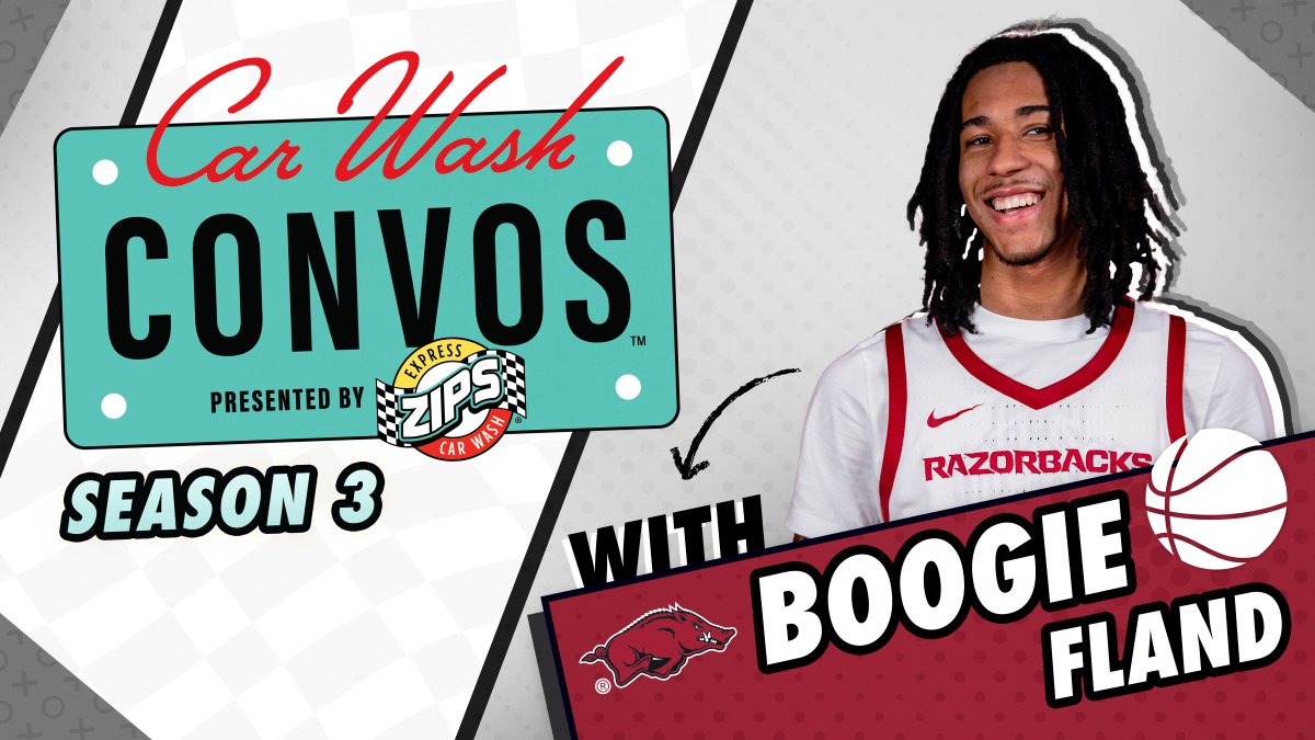 And we’re back with another episode of #CarWashConvos presented by ZIPS Car Wash! This time, we’re riding with Arkansas Razorbacks Men’s Basketball 🐗’s Boogie Fland! Hear him talk about the sport he’d play if it wasn’t basketball, a hobby he wants to pick up, and who he’s always aiming to make proud. Don’t forget to download the Zips App and use code FLAND01 for $10 off a Pro Wash in the ZIPS app! * Offer valid until 2/21/25 only in the ZIPS app. Limit one use per app account. #WPS #ZipsForTheWin #ad
