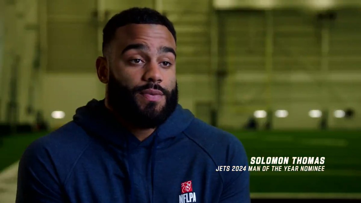 Solomon Thomas is dedicated to educating and advocating for youth mental health awareness. His sister is the driving force for his work, and she'd be so proud to see Thomas receive the New York Jets #WPMOY nomination. 💚 Nationwide
