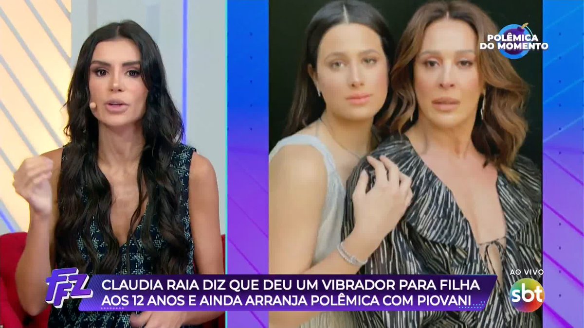 O que vocês acharam dessa fala da Claudia Raia sobre ter dado um vibrador para Sophia Raia, quando a filha tinha 12 anos?! #FofocalizandoNoSBT