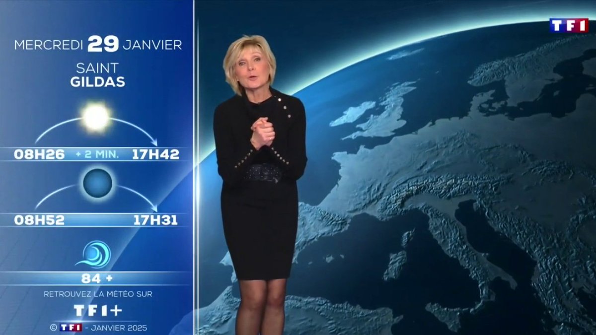 Évelyne Dhéliat dédie la météo de ce soir à son amie et ancienne collègue Catherine Laborde, disparue aujourd'hui à l'âge de 73 ans 🖤