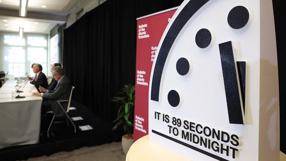 Atomic scientists moved the ‘Doomsday Clock’ closer to midnight than ever before, citing Russian nuclear threats amid its invasion of Ukraine, military applications of AI and climate change as factors underlying the risks of global catastrophe