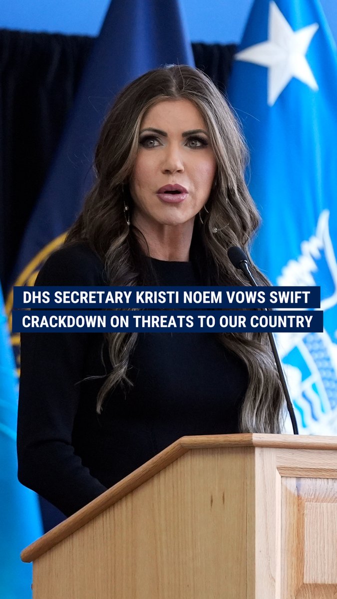 ‘FIRST LINE OF DEFENSE’: Homeland Security Secretary Kristi Noem sends blunt message to “evil foreign governments that want to take us down,” promising to protect Americans at all costs.
