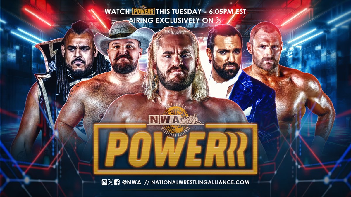 It's 6:05e! It's time for WRESTLING! It's time for NWA POWERRR! EC3 has some strong words for NWA World Champion Thom Latimer ahead of their upcoming cage match in Dothan! Plus Alex Taylor defends his Junior Heavyweight Title!