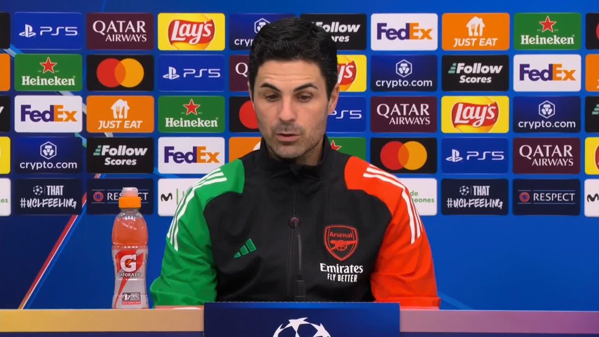 "Let's kick it out!" Mikel Arteta calls for everyone involved in football to help remove abuse from the game following online abuse being sent to Michael Oliver. 📺 UEFA