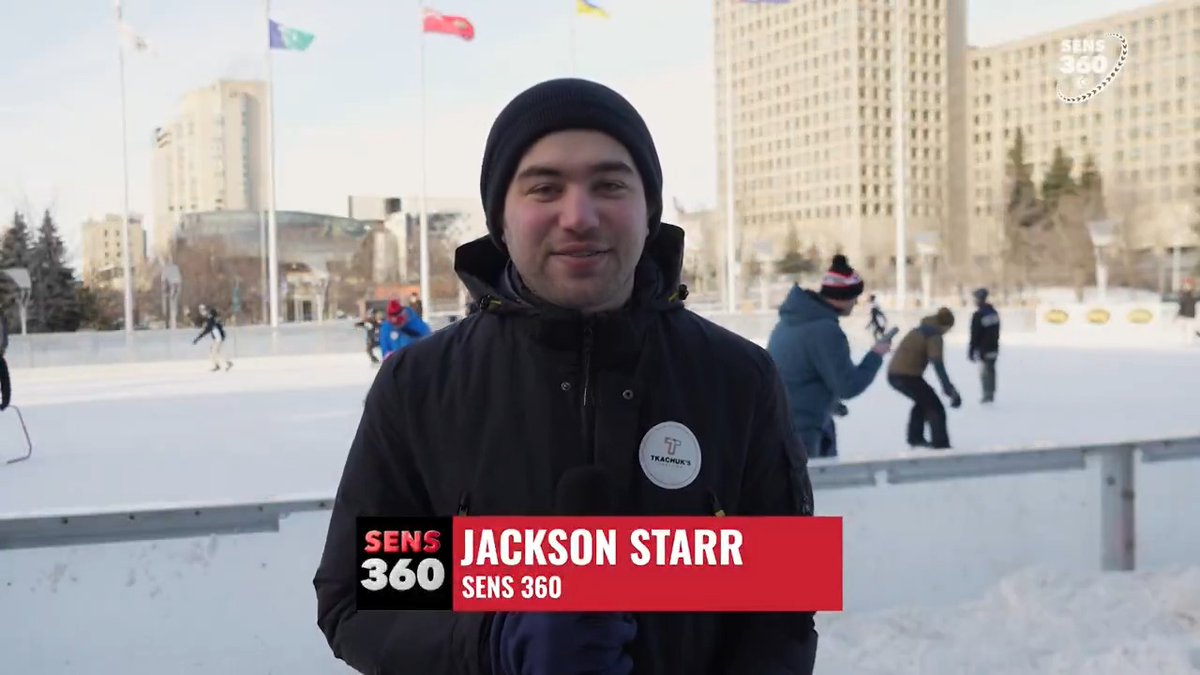 Sens Today hit the road as Jackson Starr made his way to the Rink of Dreams at City Hall for the Brady Skate for Kids 📺 #GoSensGo