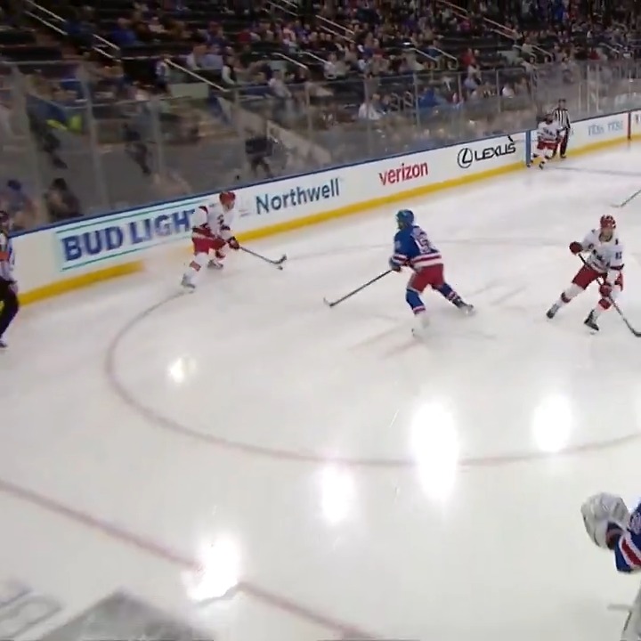 Taylor Hall gets his first #Canes point 🍎