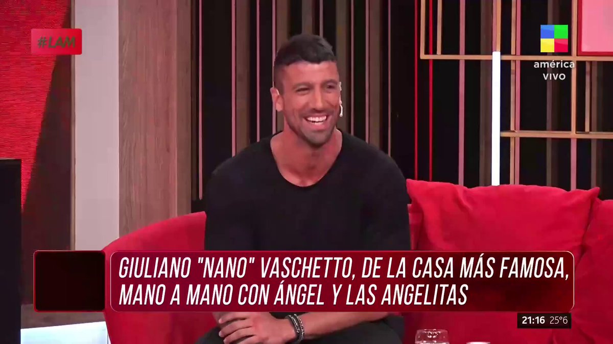 💥 GIULIANO "NANO" VASCHETTO, DE LA CASA MÁS FAMOSA, AL SILLÓN DE LAM El ex GH habla con Ángel de Brito y las angelitas. Cc #LAM en América TV 📺 ElEjercitoDeLAM A N G E L