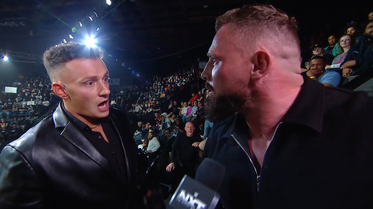 "You don't talk to a lady like that!" STACKS 💵 wasn't about to let “ The Steam Pig” Ridge Holland mistreat IZZI DAME! 🙌 #WWENXT