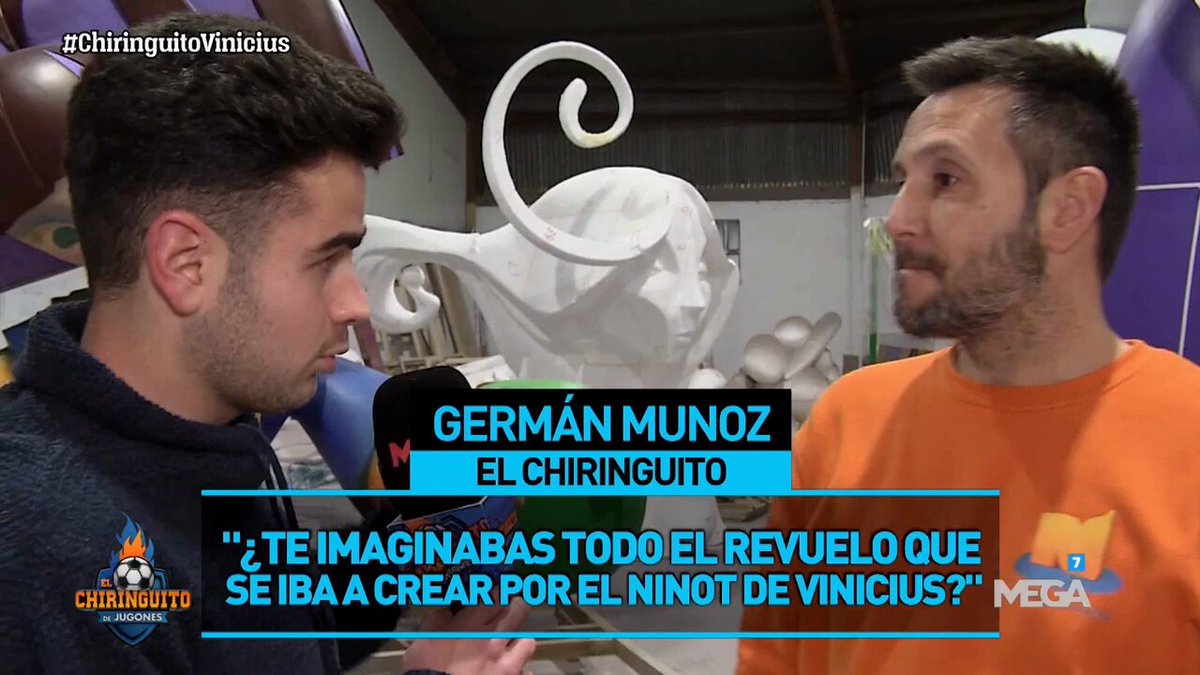 🗣️ "¿El ninot de Vinicius? Se ha malinterpretado". 🗣️ "Es una sátira sobre lo ocurrido". Víctor Navarro, artista fallero, se explica en #ChiringuitoVinicius.