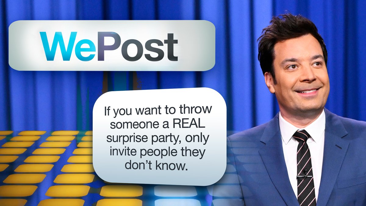 It’s time for #WePost! The audience votes on a post for Jimmy to send out during the break. #FallonTonight