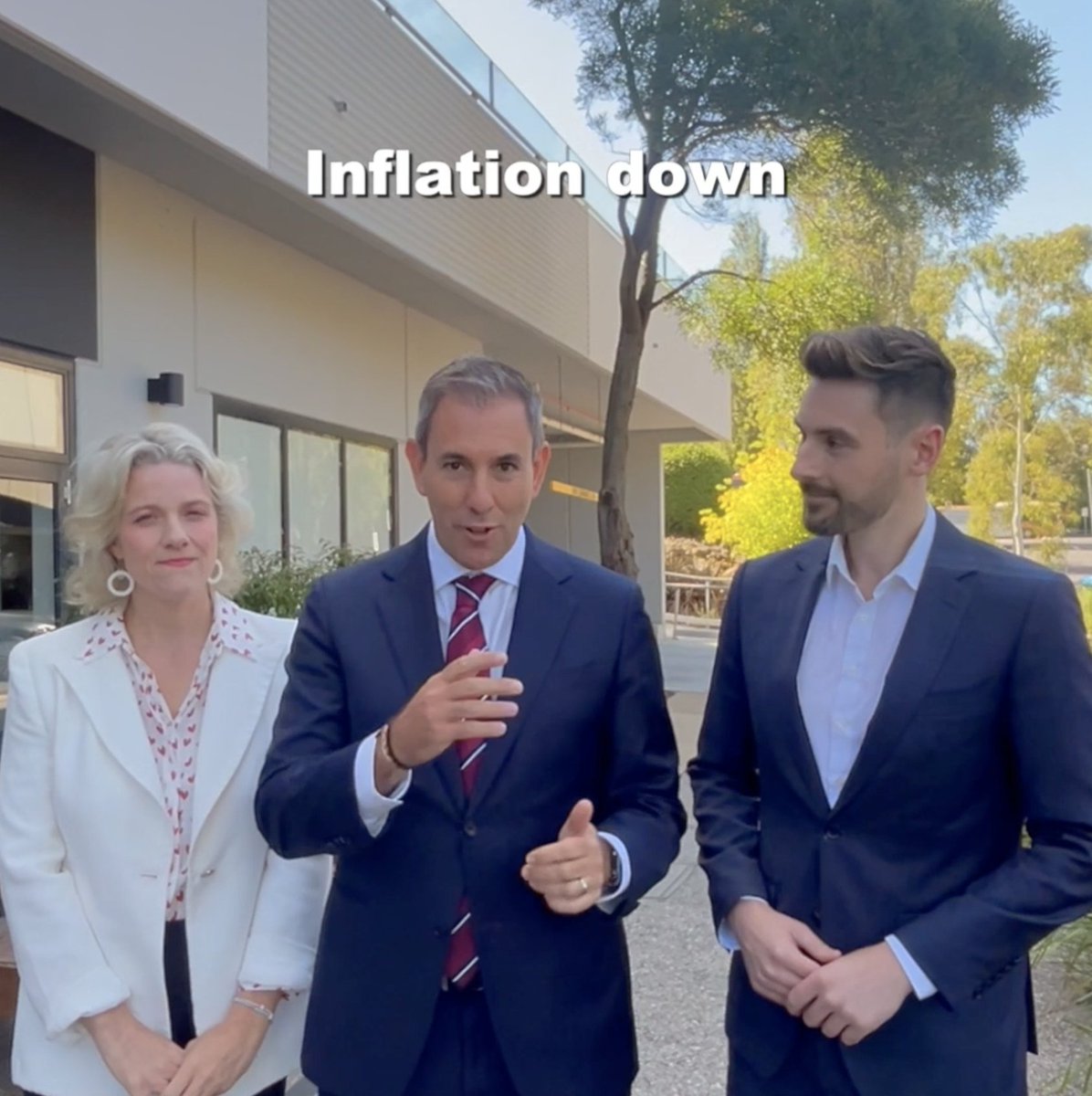 Inflation down, wages up, unemployment low, investment in housing & cost of living relief. That's what Labor's delivering. Grateful for the opportunity to join Clare O'Neil MP & Matt Gregg in Ringwood on a big day talking about our substantial & sustained progress in the fight against inflation. #auspol #ausecon