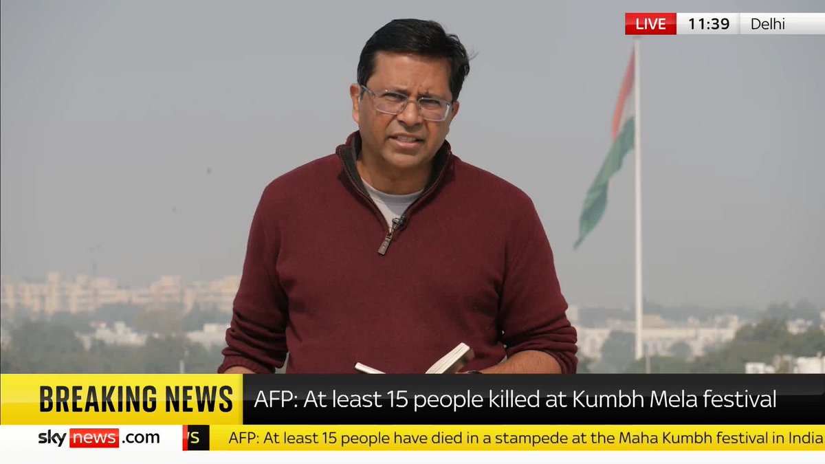 BREAKING: Many people are feared dead and dozens have been injured in a stampede at a Hindu festival in northern India Sky's Neville Lazarus has the latest Read more here: 📺 Sky 501, Virgin 602, Freeview 233 and YouTube