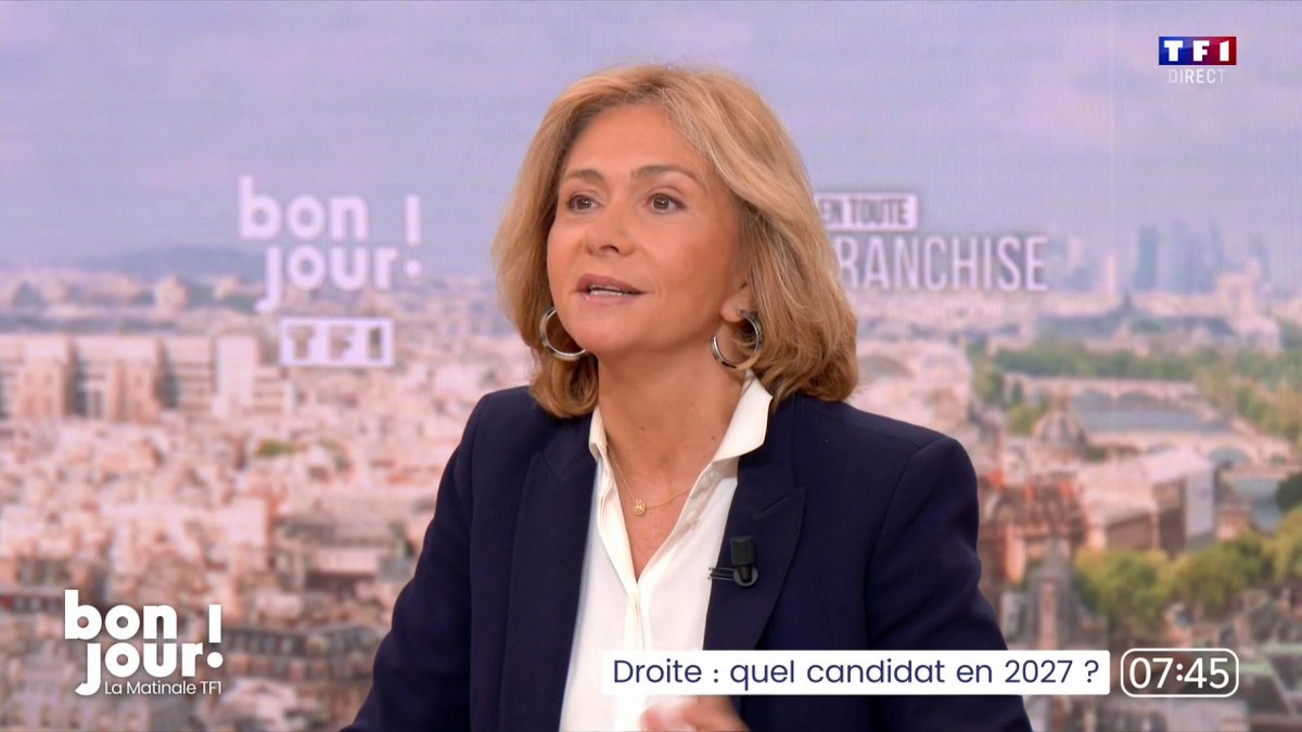 Présidentielle : "Il faudra un candidat unique qui représentera les idées de la droite si la droite veut être au second tour", Valérie Pécresse qui considère que "Édouard Philippe indéniablement c'est la droite" mais que "Gabriel Attal c'est à lui de décider #BonjourLaMatinaleTF1