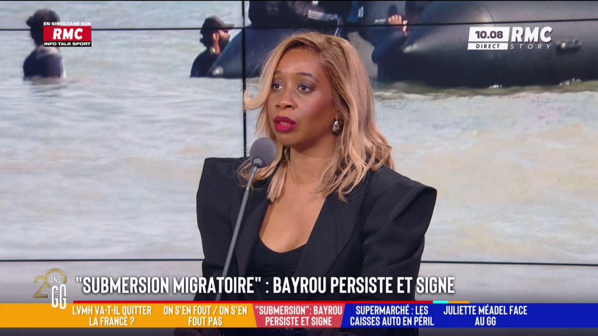 ✍️ « Submersion migratoire » : Bayrou persiste et signe. 🗣️ Joëlle Dago-Serry : "Bayrou est un calculateur politique comme un autre. Ça fait 20 ans qu'il est centriste et là il se met à parler comme l'extrême droite." #GGRMC