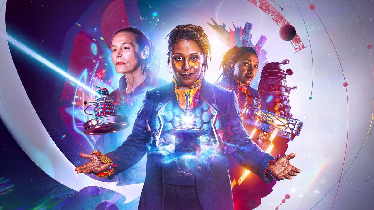 ⏰ Let's take it from the top: the Fugitive Doctor's own series begins today! Watch the video then get the audio drama: Starring Jo Martin, featuring Alice Krieg, and Nicholas Briggs as the Daleks.