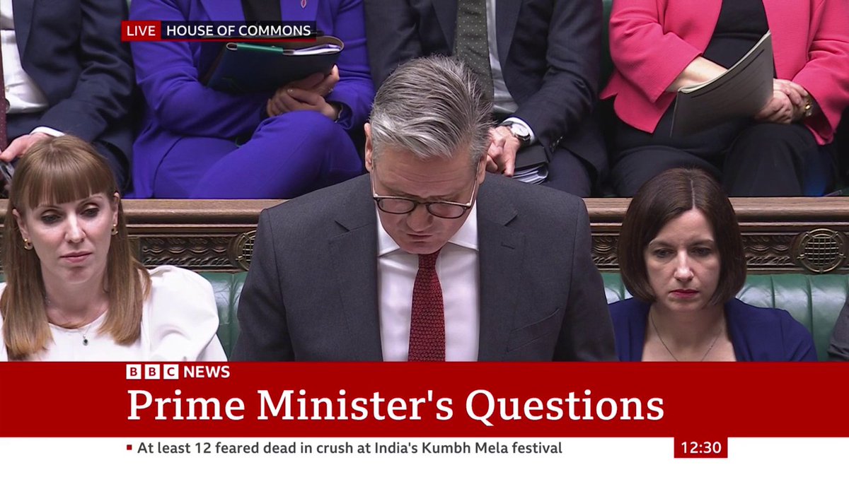 After the impact of China's AI, DeepSeek, Labour's Gordon McKee puts Glasgow forward as an "AI growth zone" Keir Starmer says the government has already secured "£39bn of AI investment which will create 13,000 jobs across the UK" #PMQs