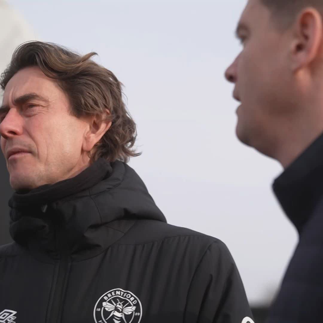 "Work ethic... that's my biggest, biggest thing" 🗣️ Come behind the scenes at Brentford to experience a day in the life of manager Thomas Frank 👇