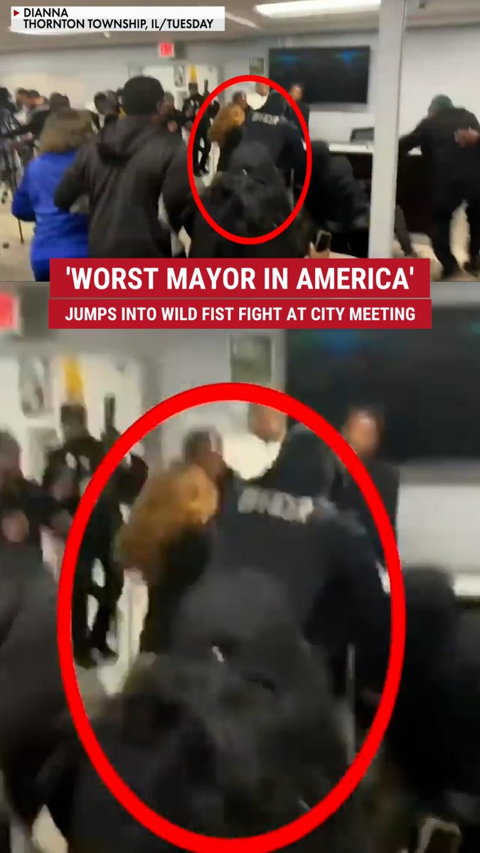 FIGHT NIGHT: Democrat mayor accused of lavish spending with taxpayer dollars got into a chaotic brawl with constituents at a board meeting. Scandal-plagued Tiffany Henyard, who has faced allegations of misusing funds, sprang into action after someone told her, "You gone, b----."