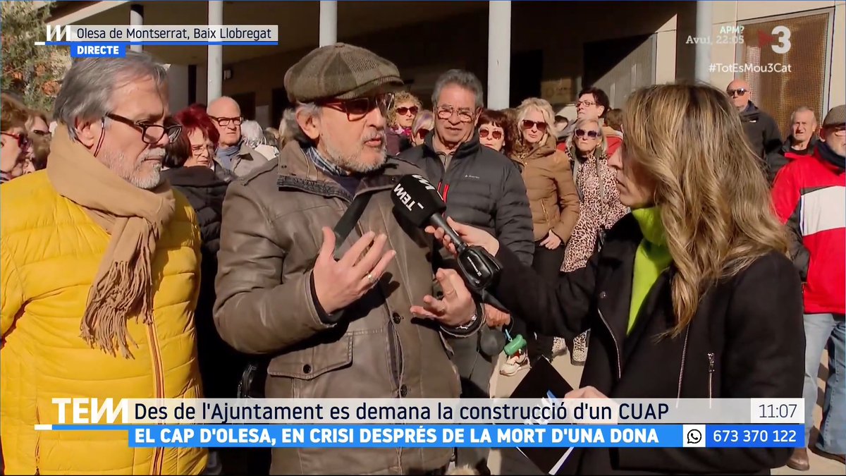 Una mujer ha fallecido después de no ser atendida en el CAP d'Olesa de Montserrat. Se están cargando la sanidad pública con privatizaciones y nos están matando.