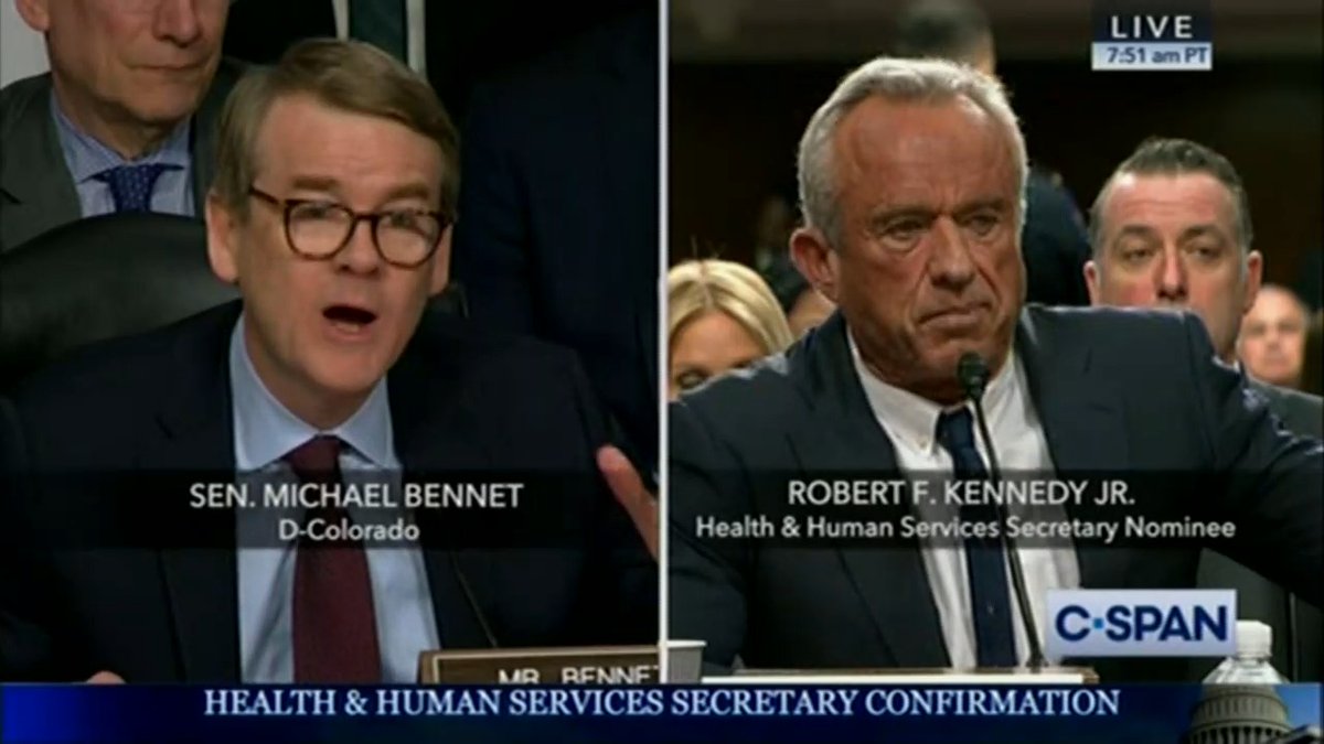 Sen. Michael Bennet: Did you say that COVID-19 was a genetically engineered bio-weapon spares Jews and Chinese people? Did you say that Lyme disease is a materially engineered bioweapon? RFK Jr: I probably did say that